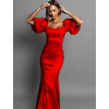 Červené společenské dlouhé šaty GLAMYT na ples