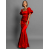 Červené společenské dlouhé šaty GLAMYT na ples