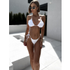Bílé dvojdílné plavky bikiny KADELON na zavazování