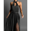 Černé dlouhé variabilní společenské šaty CUPAUCA