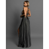 Černé dlouhé variabilní společenské šaty CUPAUCA