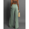 Zelené široké lehké kalhoty RITCHIE