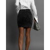 Černá washed mini sukně TENZING s kapsami
