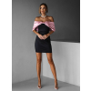 Černé mini šaty ANABELL s mašlí