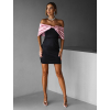 Černé mini šaty ANABELL s mašlí