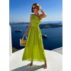 Zelené elegantní dlouhé šaty FLOAT