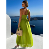 Zelené elegantní dlouhé šaty FLOAT