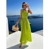 Zelené elegantní dlouhé šaty FLOAT