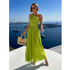 Zelené elegantní dlouhé šaty FLOAT