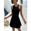 Černé krátké basic áčkové šaty RAHAZETI