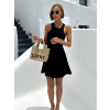 Černé krátké basic áčkové šaty RAHAZETI