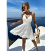 Bílé áčkové letní šaty KORNELIT