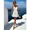 Bílé áčkové letní šaty KORNELIT