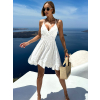 Bílé áčkové letní šaty KORNELIT