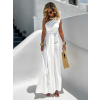 Bílé elegantní asymetrické šaty DIETER