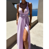 Světle fialové dlouhé variabilní vázací šaty KATIE