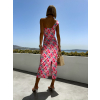 Růžové asymetrické letní šaty SHAROW