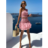 Růžový letní komplet se sukní BOULYD