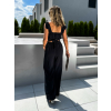 Černý kalhotový komplet TUULA s topem