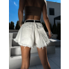 Bílé džínové áčkové kraťasy XAVERA