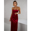 Bordo společenské dlouhé šaty KARLOT s korzetem