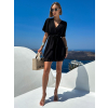 Černé šifonové krátké šaty TULIAT