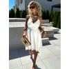 Bílé elegantní vzdušné šaty BAKERIN na zavazování