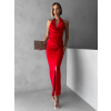 Červené elegantní šaty RHIANY s odhalenými zády