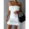 Bílé krátké mini šaty PALEGI