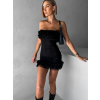 Černé krátké mini šaty PALEGI