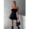 Černé krátké mini šaty PALEGI