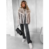 Béžový krátký faux fur kožešinový kabátek NIKALO