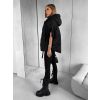 Černá stylová oversize vesta NEIRY
