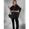 Černá stylová oversize vesta NEIRY