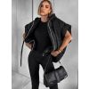 Černá stylová oversize vesta NEIRY