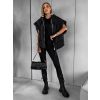 Černá stylová oversize vesta NEIRY