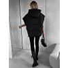 Černá stylová oversize vesta NEIRY