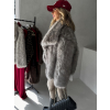 Krémový krátký faux fur kožesinový kabátek KIRIAK