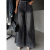 Šedé široké wide leg džíny JEZABEL