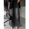 Šedé široké wide leg džíny JEZABEL