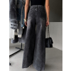 Šedé široké wide leg džíny JEZABEL