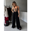 Černé široké wide leg kalhoty VATIKA
