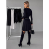 Černé áčkové svetrové šaty JARICA