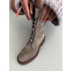 Hnědé kotníkové boty BANDIA s ozdobou