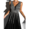 Černé dlouhé plesové šaty NASIA s flitry