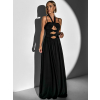 Černé dlouhé večerní šaty DATUNA