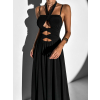 Černé dlouhé večerní šaty DATUNA