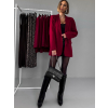 Bordó elegantní basic sako ANTULA