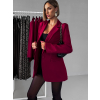 Bordó elegantní basic sako ANTULA