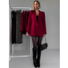 Bordó elegantní basic sako ANTULA